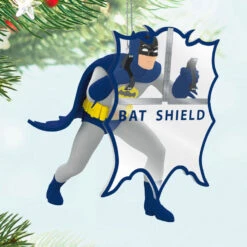 Hallmark Batman™ The Classic TV Series Behind The Bat-Shield™ Ornament -Hallmark Gift Shop Batman With BatShield Keepsake Ornament 5QXI8392 02
