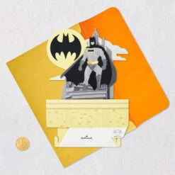 Hallmark DC™ Batman™ Have A Heroic Day 3D Pop-Up Card -Hallmark Gift Shop Batman With BatSignal 3D PopUp Card 899WDR1312 05