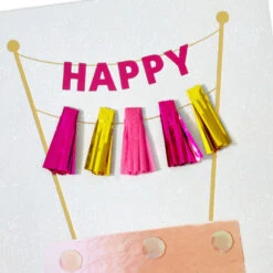 Hallmark You Make Your Birthday Sparkle Birthday Card -Hallmark Gift Shop Beaded Birthday Cake Birthday Card 759LAD4649 04