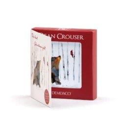 Friends In The Woods Magnet Ornament And Matching Card -Hallmark Gift Shop Bear and Cardinals Magnet Ornament With Card 2020230117 03