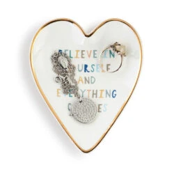 Demdaco Believe In Yourself Art Heart Trinket Dish -Hallmark Gift Shop Believe In Yourself Art Heart Trinket Dish 1003480395 03