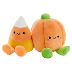 Hallmark Better Together Candy Corn And Pumpkin Magnetic Plush, 5.5"