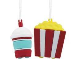Better Together Popcorn & Slushie Magnetic Hallmark Ornaments, Set Of 2 -Hallmark Gift Shop Better Together Popcorn Slushie Magnetic Christmas Ornaments Set of 2 1HGO3024 04