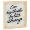 Hallmark Big Thanks Framed Quote Sign, 7x8 -Hallmark Gift Shop Big Thanks for Little Blessings Framed Quote Sign 1SNN1066 01
