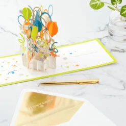 Hallmark Big-Time Celebration Balloons 3D Pop-Up Card -Hallmark Gift Shop BigTime Celebration Balloons 3D PopUp Card 1299LAD9662 06