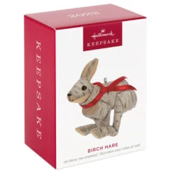Hallmark Birch Hare Ornament -Hallmark Gift Shop Birch Wood Rabbit Keepsake Ornament 1599QGO2969 04