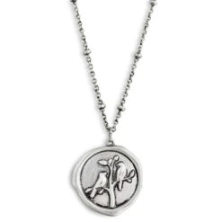 Birds Charm Dear You Sister Necklace, 17.5"
