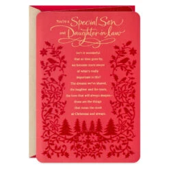 Hallmark Warm Feelings Christmas Card For Son And Daughter-in-Law