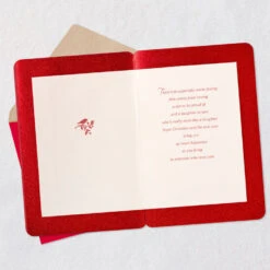 Hallmark Warm Feelings Christmas Card For Son And Daughter-in-Law -Hallmark Gift Shop Birds and Flowers Christmas Card for Son and Wife 659XZH2643 03