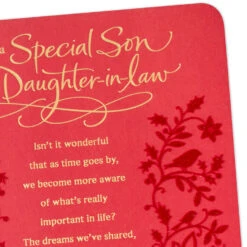 Hallmark Warm Feelings Christmas Card For Son And Daughter-in-Law -Hallmark Gift Shop Birds and Flowers Christmas Card for Son and Wife 659XZH2643 04