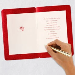 Hallmark Warm Feelings Christmas Card For Son And Daughter-in-Law -Hallmark Gift Shop Birds and Flowers Christmas Card for Son and Wife 659XZH2643 06