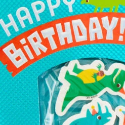 Hallmark T-Riffic Kid Birthday Card With Dinosaur Erasers -Hallmark Gift Shop Birthday Card With Dinosaur Erasers for Kids 659HFI1429 04