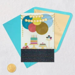 Hallmark So Easy To Celebrate You Birthday Card -Hallmark Gift Shop Birthday Party Table Birthday Card 859LAD4131 05