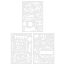 Hallmark Celebrations Stencil Kit, Pack Of 36
