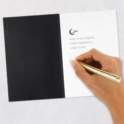 Hallmark Perfectly Unsettling Halloween Card -Hallmark Gift Shop Black Bats Happy Halloween Card 699IEH4001 06