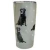 E&S Pets Black Labrador Stainless Steel Tumbler, 20 Oz. -Hallmark Gift Shop Black Labrador Dogs on Gray Stainless Steel Tumbler 11521 01