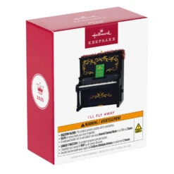 Hallmark I'll Fly Away Musical Ornament -Hallmark Gift Shop Black Piano With Red Tinsel Keepsake Ornament 5QSM7865 08