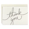 Hallmark Black Script Bulk Boxed Blank Thank-You Notes, Pack Of 40 -Hallmark Gift Shop Black Script Boxed Blank ThankYou Notes Multipack 1TYN2453 01