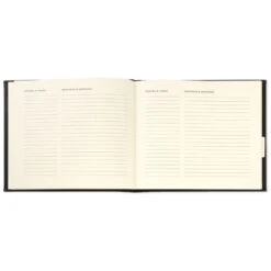Hallmark Black Guest Book -Hallmark Gift Shop Black Vegan Leather Guest Book 1EDY3158 03