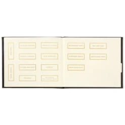 Hallmark Black Guest Book -Hallmark Gift Shop Black Vegan Leather Guest Book 1EDY3158 04