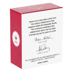 Hallmark Mini Cozy Lil' Critters Ornament, 1" -Hallmark Gift Shop Black White Bird in Coat and Hat Keepsake Ornament 5QXM9455 09