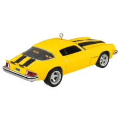 Hallmark The Car's The Star Transformers 1976 Chevrolet® Camaro® Bumblebee Metal Ornament -Hallmark Gift Shop Black Yellow Vintage Sports Car Keepsake Ornament 5QXR8325 07