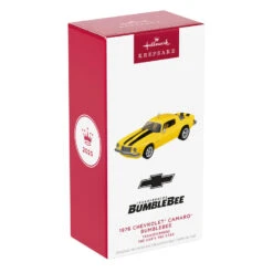 Hallmark The Car's The Star Transformers 1976 Chevrolet® Camaro® Bumblebee Metal Ornament -Hallmark Gift Shop Black Yellow Vintage Sports Car Keepsake Ornament 5QXR8325 08