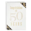 Hallmark Happiness And Pride, Side By Side 50th Anniversary Card -Hallmark Gift Shop Black and Gold 50th Anniversary Card 659AVY3276 01