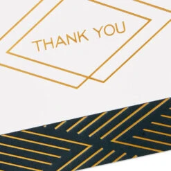 Hallmark Black And Gold Bulk Blank Thank-You Notes, Pack Of 50 -Hallmark Gift Shop Black and Gold Bulk Blank ThankYou Notes Assortment 1399WTU3882 05