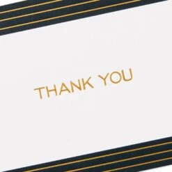 Hallmark Black And Gold Bulk Blank Thank-You Notes, Pack Of 50 -Hallmark Gift Shop Black and Gold Bulk Blank ThankYou Notes Assortment 1399WTU3882 06