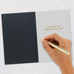 Hallmark You Take The Cake Birthday Card -Hallmark Gift Shop Black and Gold Cake Birthday Card for Him 859LAD2944 06