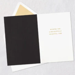 Hallmark Delightfully Frightful Halloween Card -Hallmark Gift Shop Black and Gold Spiderwebs Happy Halloween Card 699IEH4012 03