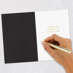 Hallmark Delightfully Frightful Halloween Card -Hallmark Gift Shop Black and Gold Spiderwebs Happy Halloween Card 699IEH4012 06