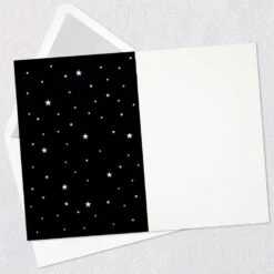 Hallmark Love You To The Moon And Back Blank Card -Hallmark Gift Shop Black and Rainbow Stars and Moon Love Card 759LAD4002 02