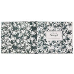 Hallmark In Loving Memory Floral Funeral Guest Book -Hallmark Gift Shop Black and White Floral Guest Book for Funeral 1BMK1609 03
