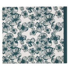 Hallmark In Loving Memory Floral Funeral Guest Book -Hallmark Gift Shop Black and White Floral Guest Book for Funeral 1BMK1609 05