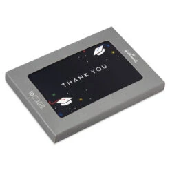 Hallmark Grad Caps On Black Graduation Thank-You Notes, Pack Of 10
