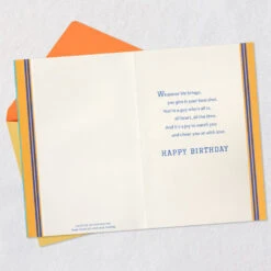 Hallmark You're All In And All Heart Birthday Card For Son With Removable Banner -Hallmark Gift Shop Blue AllStar Banner Birthday Card for Son 899MAN4292 03