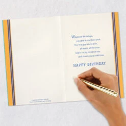 Hallmark You're All In And All Heart Birthday Card For Son With Removable Banner -Hallmark Gift Shop Blue AllStar Banner Birthday Card for Son 899MAN4292 07