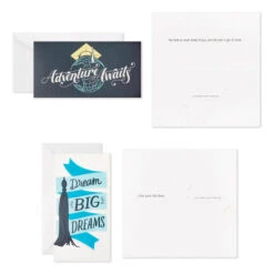 Hallmark Sophisticated Assorted Money Holder Graduation Cards, Pack Of 36 -Hallmark Gift Shop Blue Black Money Holder Graduation Cards Assortment 5GEY1002 04