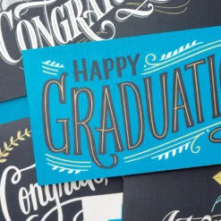 Hallmark Sophisticated Assorted Money Holder Graduation Cards, Pack Of 36 -Hallmark Gift Shop Blue Black Money Holder Graduation Cards Assortment 5GEY1002 06