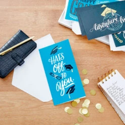 Hallmark Sophisticated Assorted Money Holder Graduation Cards, Pack Of 36 -Hallmark Gift Shop Blue Black Money Holder Graduation Cards Assortment 5GEY1002 09