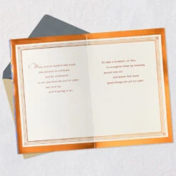 Hallmark You Worked Hard For This Achievement Congratulations Card -Hallmark Gift Shop Blue Paisley Congratulations Card 659M2076 04