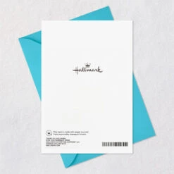 Hallmark Love Worth Celebrating Anniversary Card For Parents -Hallmark Gift Shop Blue Teal and Green Modern Flowers Anniversary Card 699AVY3450 08