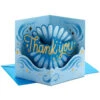 Hallmark Blue And Gold 3D Pop-Up Thank-You Card -Hallmark Gift Shop Blue and Gold 3D PopUp ThankYou Card 5RZW1152 01