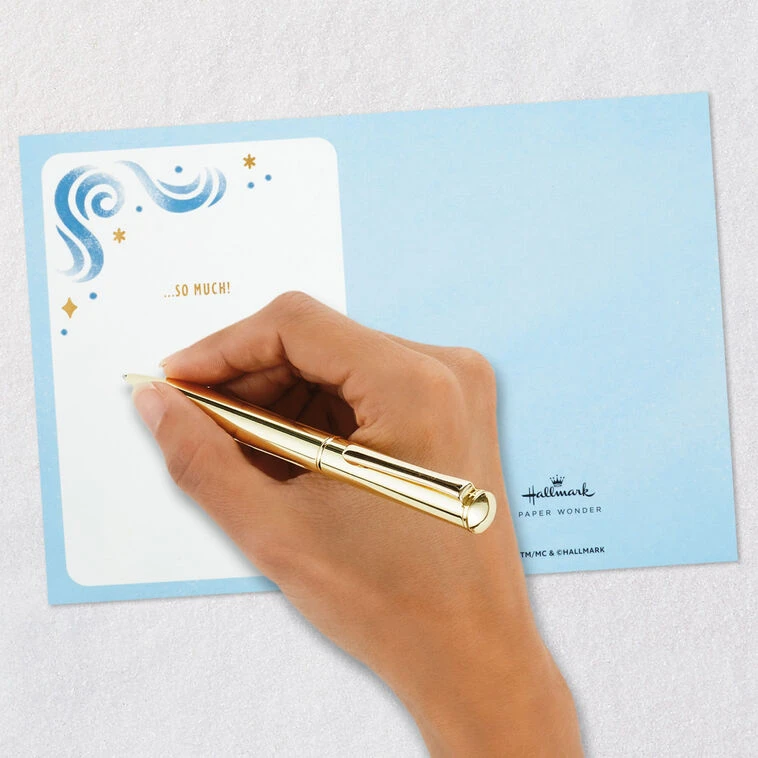 Hallmark Blue And Gold 3D Pop-Up Thank-You Card 8 Hallmark Blue And Gold 3D Pop-Up Thank-You Card - Image 6