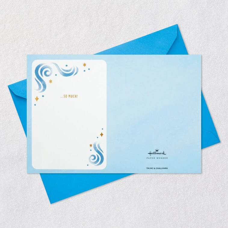 Hallmark Blue And Gold 3D Pop-Up Thank-You Card 9 Hallmark Blue And Gold 3D Pop-Up Thank-You Card - Image 7