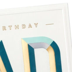 Hallmark A Day As Awesome As You Birthday Card For Dad -Hallmark Gift Shop Blue and Gold Letters Dad Birthday Card 759LAD2946 04