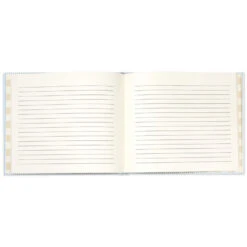 Hallmark So Happy You're Here Blue And White Striped Guest Book -Hallmark Gift Shop Blue and White Pinstripe Guest Book 1EDY3164 04