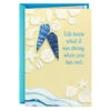 Hallmark You Found Your Person Anniversary Card For Couple -Hallmark Gift Shop Blue and White Seashells on Sandy Beach Anniversary Card 659AVY3296 01